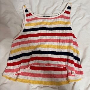 Urban Outfitters Striped Multicolor Tank Top